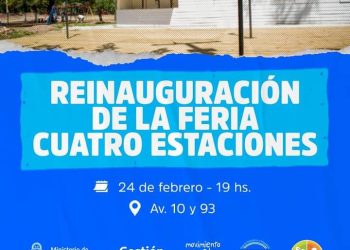 Este viernes a la hora 19 se reinaugura la Feria Cuatro Estaciones.