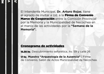 “Semana de la memoria” Inician proyecto de señalización en lugares donde se cometieron crímenes de lesa humanidad