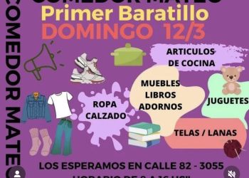 Se viene el primer baratillo a beneficio del Hogar Mateo