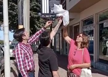 Descubrieron una placa de Daniel Garramone en 59 y 26, por el comienzo del Día de la Memoria.