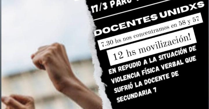 Repudio generalizado por la agresión a una docente