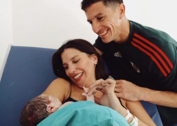 La necochense Juliana Lombardi y el volante de River, “Nacho” Férnandez fueron papás