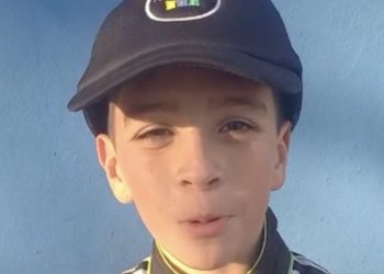 Joaquín Fradín, debutó en el asfalto y ganó