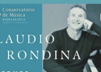 El exitoso y reconocido pianista necochense Claudio Rondina se presenta en Bahía Blanca