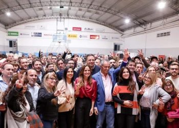 Ordoqui junto a Scioli y Tolosa Paz en la tarde de este sábado