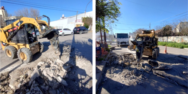 Bacheo, reductores y cordón cuneta: Ejes del actual accionar del área de Infraestructura municipal