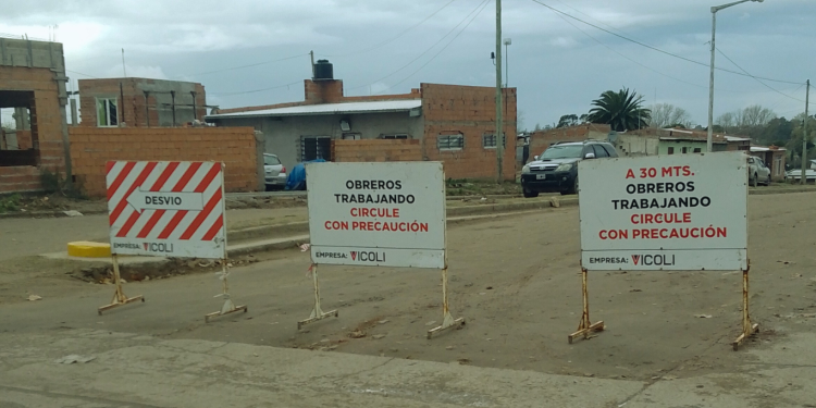 Se avanza en la obra de urbanización del barrio de la terminal