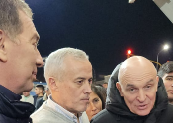 Santilli ratificó con su visita que su candidato es Migueles