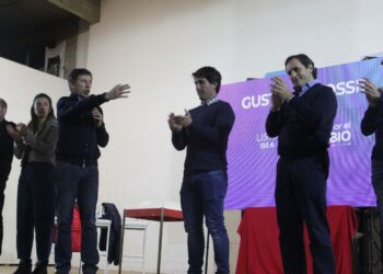 El Dip. Martín Domínguez Yelpo en Mar del Plata junto a Gustavo Posse