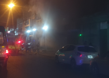 Incendio en las cocheras de la Galería Central