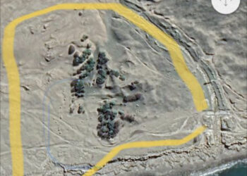 Llamativa demarcacion y cercado, pasando Balneario Los Angeles. Usucapión?