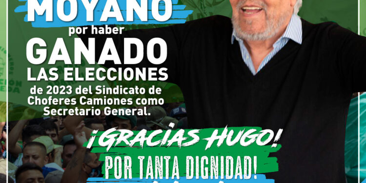 Hugo Moyano y Alberto Peralta siguen al frente de Camioneros