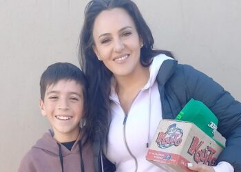 Ianina Zanazzi, piloto de clase 3 del TN, visitó a Joaco Fradín