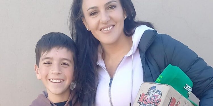 Ianina Zanazzi, piloto de clase 3 del TN, visitó a Joaco Fradín