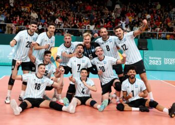 Con el necochense Marcos Richards Meana, la Selección Argentina de vóley tuvo un gran arranque en los Panamericanos de Chile