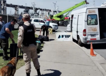 Off-shore: el buque Geo Service 1 recaló nuevamente en el Puerto de Mar del Plata