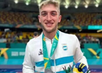 Voley: El necochense Marcos Richards se colgó la medalla de plata en los Juegos Panamericanos