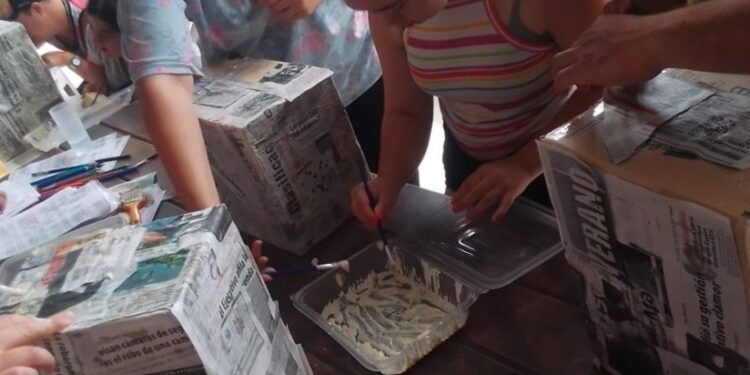 Jóvenes y adultos con discapacidad juegan y aprenden con las actividades de verano en el Polideportivo