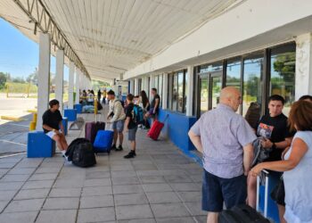 Poco movimiento en la Terminal de ómnibus