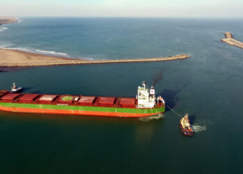 Puerto Quequén cierra enero con 950 mil toneladas exportadas. Se renueva la confianza de la cadena agroexportadora