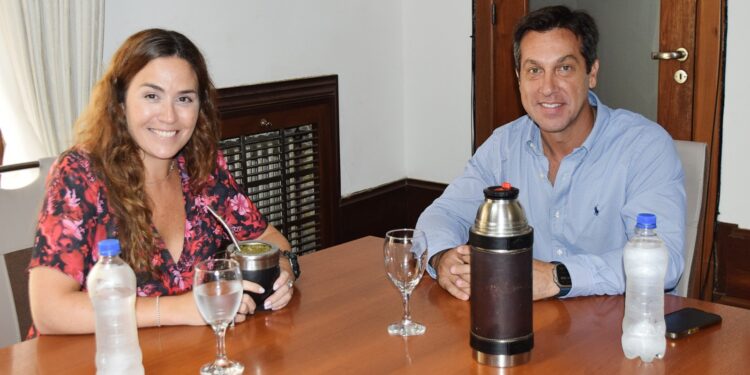 El Intendente recibió a Jimena López, flamante presidenta del Consorcio de Puerto Quequén