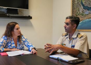Reunion entre las autoridades de Puerto Quequén y Prefectura