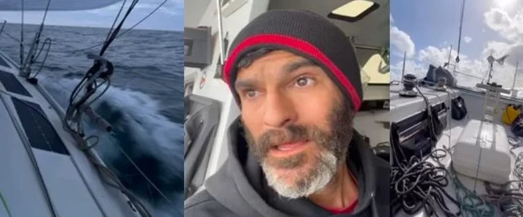 Un buque que se dirige a Puerto Quequén rescató al un tripulante del velero Sparrow en la regata Global Solo Challenge.