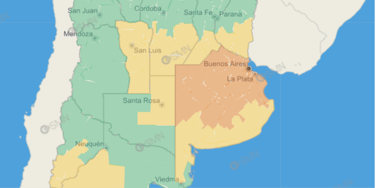 El mal tiempo no se va: continúa vigente el alerta amarillo por tormentas para Necochea