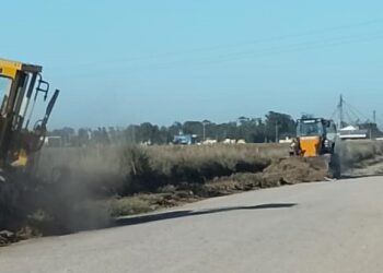 Fuertes trabajos para mejorar la transitabilidad en la Playa Municipal de Camiones