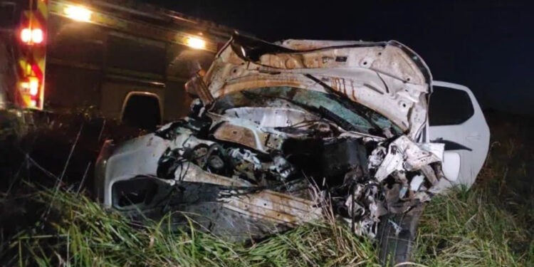 Chocaron dos camionetas en la ruta 55: dos adultos y dos menores hospitalizados