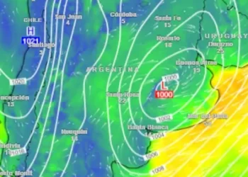 La ciclogénesis empieza a madurar sobre Argentina y llega el segundo pico intenso de lluvias y vientos
