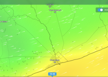 Alerta amarilla por fuertes vientos desde la tarde de este miércoles