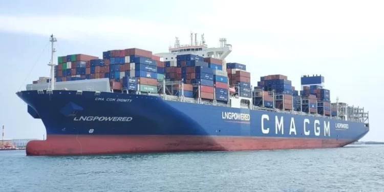 Ya opera en el puerto marplatense la naviera francesa CMA CGM