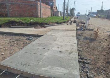Se extienden las obras de cordón cuneta en Barrio Norte