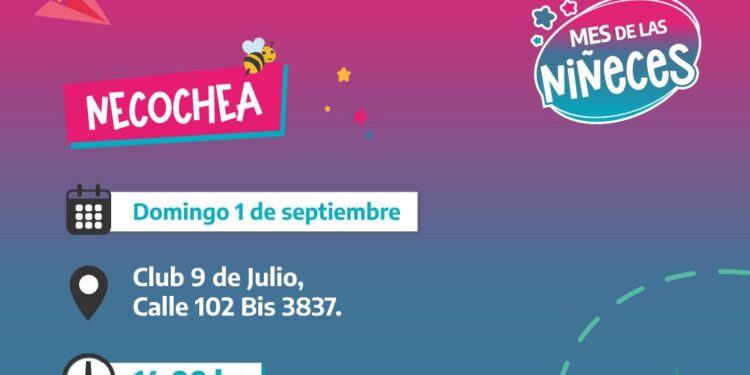 Provincia organiza un festejo en Necochea por el Mes de las Niñeces