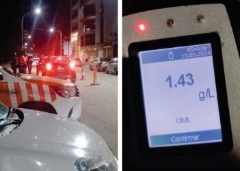 Labraron 66 actas de infracción en los operativos de Tránsito del fin de semana