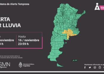 Ratifican el alerta por lluvias para la madrugada de este domingo
