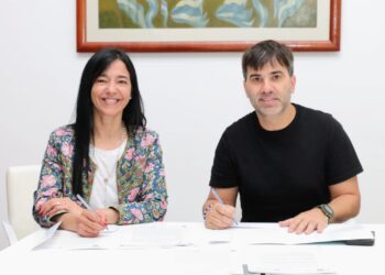 Andrea Cáceres en Castelli que se suma al Pacto Social por las Niñeces y Adolescencias
