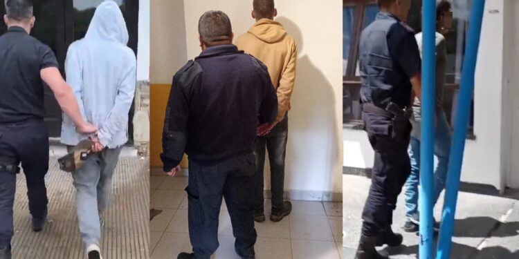 Tres hombres demorados en distintas intervenciones de la Policía