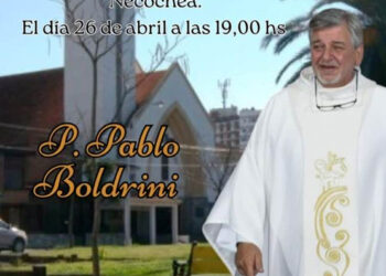 Este sábado la Parroquia de Lourdes recibe a su nuevo párroco, Pablo Boldrini