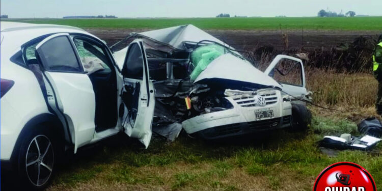Trágico choque frontal en la Ruta 55: Fallecio un médico pediatra y hay dos mujeres heridas