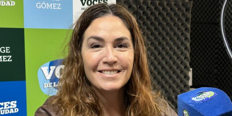 Jimena López, Presidenta del Consorcio de gestión de Puerto Quequén, desde Perú.