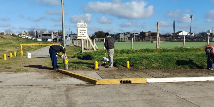 Trabajos de mantenimiento y reparaciones en todo el predio del Polideportivo