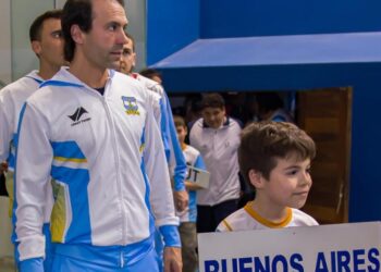 Joseba Bilbao, árbitro en el Mundial Sub 23 de Pelota Paleta en Venado Tuerto