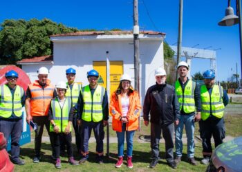 Jimena López recorrió las obras de infraestructura en los muelles 8, 9 y 10 de Puerto Quequén