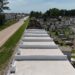 Concluyó la primera etapa de restauración en un sector de nichos del Cementerio Municipal
