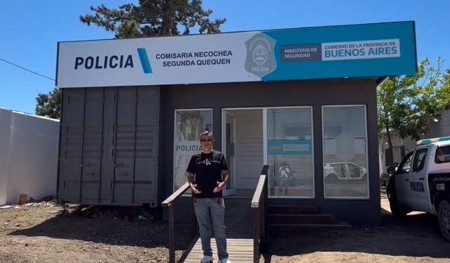 La nueva comisaría modular de Quequén: primera en el país construida íntegramente con contenedores