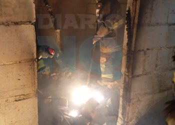 Incendio de galpón en Necochea durante la madrugada