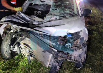 Colisión vehicular en la Ruta Provincial 228