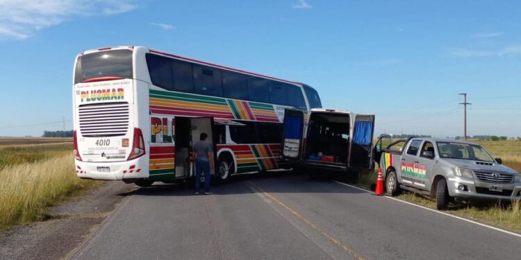 Accidente en la Ruta 3: un mecánico resultó herido